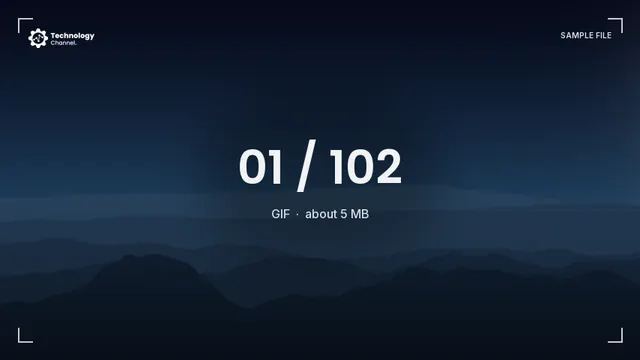 GIF sample: About 5 MB