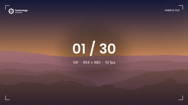 GIF sample: Animated 480p