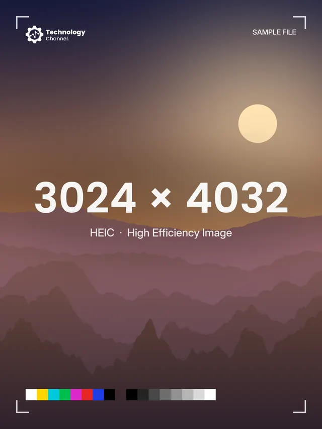HEIC sample: 3024 × 4032