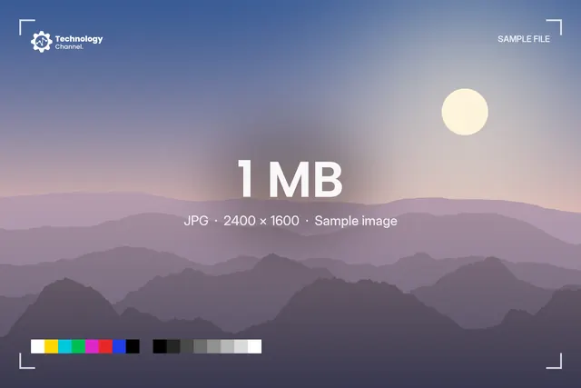 JPG sample: 1 MB photo
