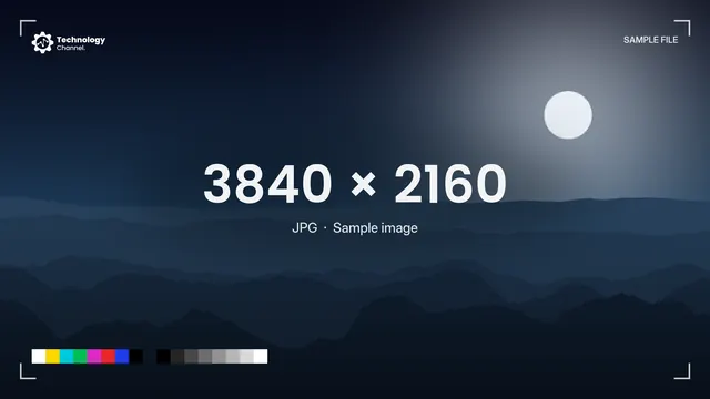 JPG sample: 3840 × 2160