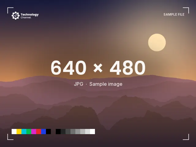 JPG sample: 640 × 480