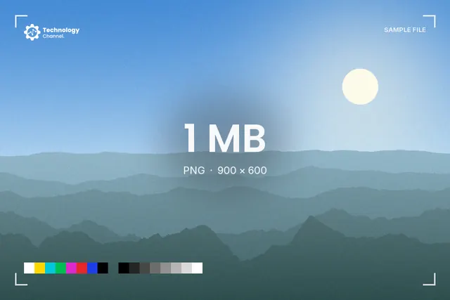 PNG sample: About 1 MB