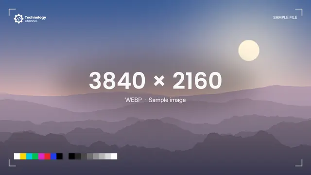 WebP sample: 3840 × 2160