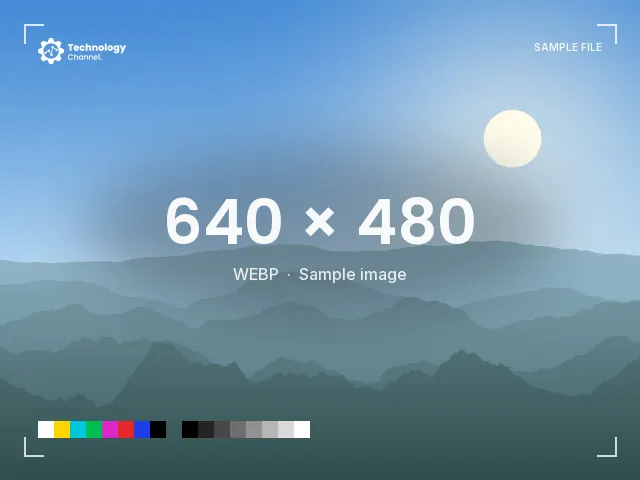 WebP sample: 640 × 480